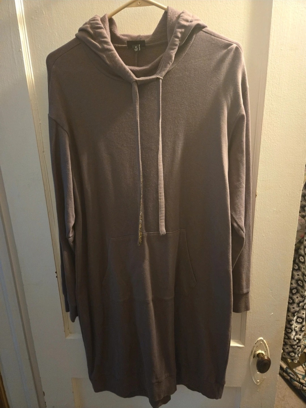 Casual Hooded Longline Sweater Dress